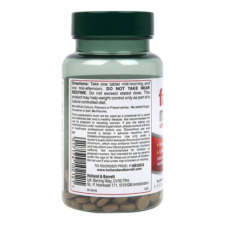 Formule de métabolisser de graisses (métaboliseur de graisse) 120 comprimés Holland & Barrett