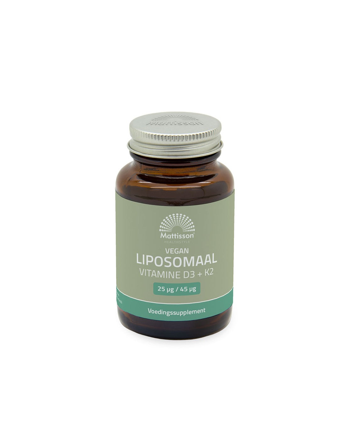 Os et système circulatoire - Vitamine D3 liposomale végétalienne 1000 UI + K2 45 µg, 60 capsules <tc>Mattisson Healthstyle</tc>