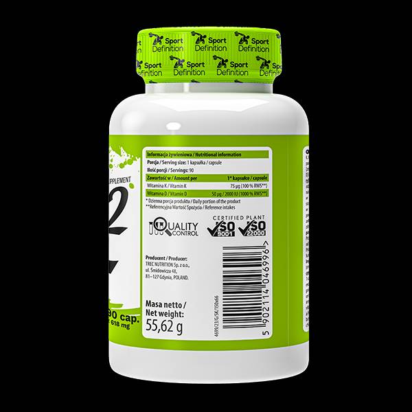 Capsules D3 + K2 Max 90