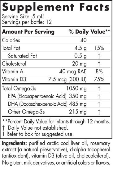 Infant DHA | 350 mg EPA/485 mg DHA - 60 ml