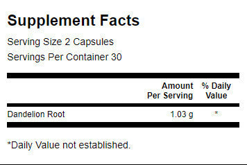 Racine de pissenlit 515 mg - 60 capsules