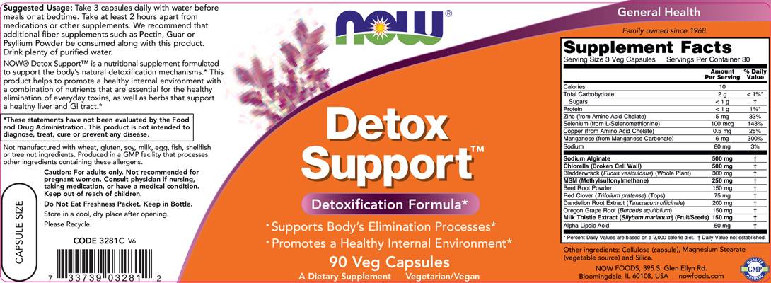 Support de désintoxication - 90 capsules