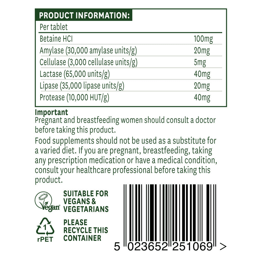 Enzymes digestives (complexe enzymatique digestif) 60 comprimés naturesaid