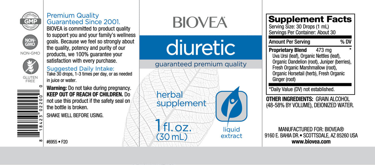 Gouttes liquides diurétiques/30 ml