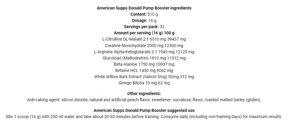 Donald Pump | Rendez votre pompe à nouveau bien - 510 grammes