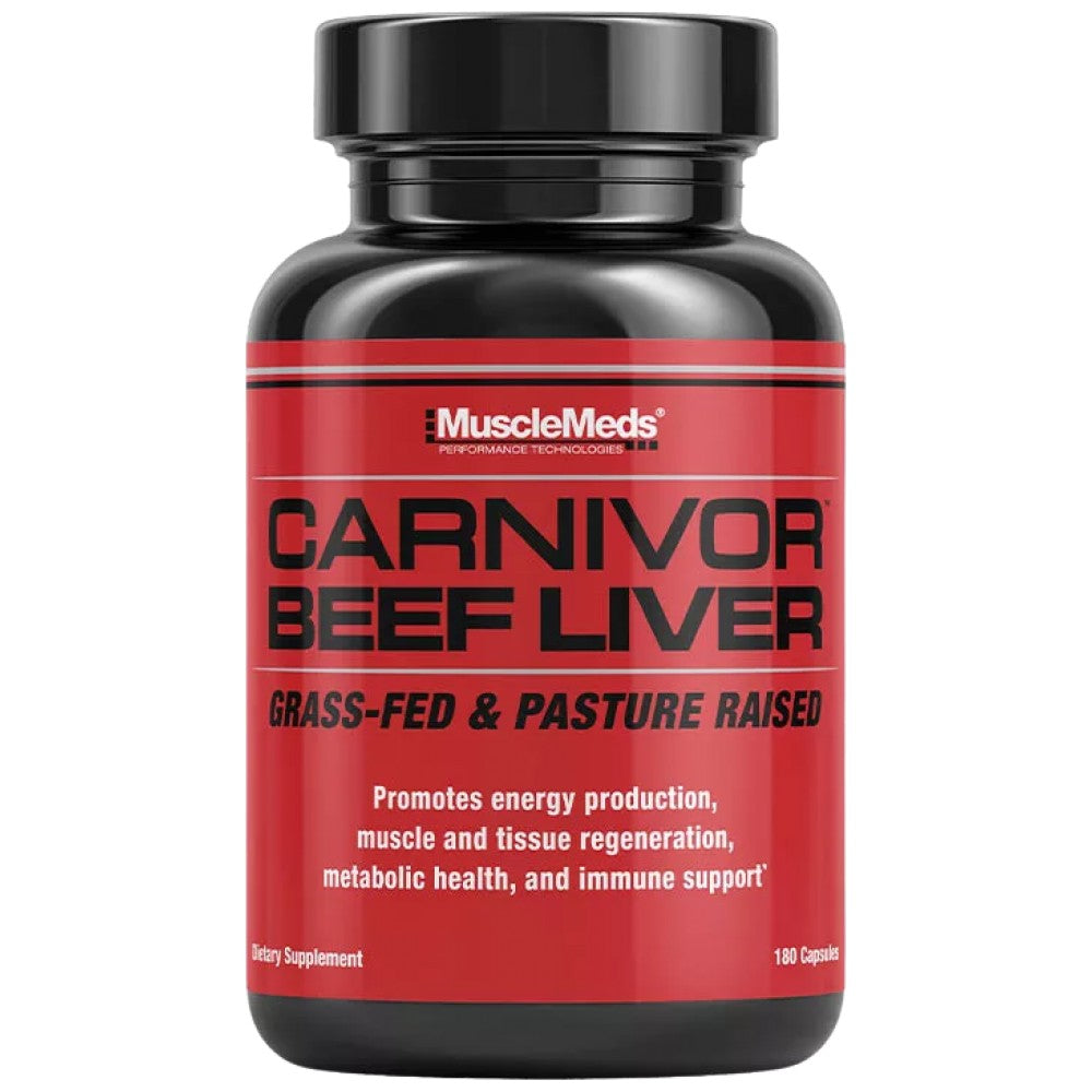 Beef Liver | Grass-Fed & Pasture Raised - 180 capsules - Nutra Best Europe