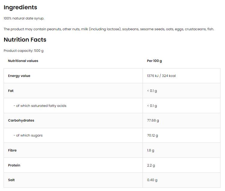 Sirop de date | Sirop de date 500 ml