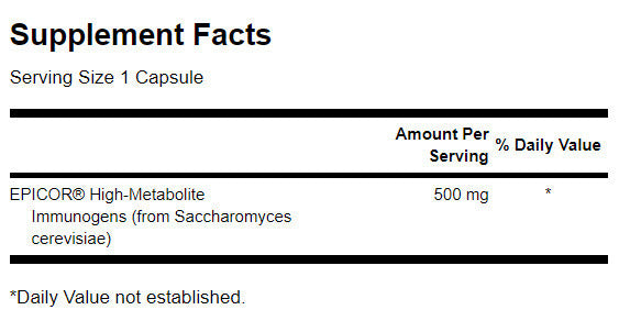 Immunogènes à haut métabolite épicor 500 mg - 30 capsules