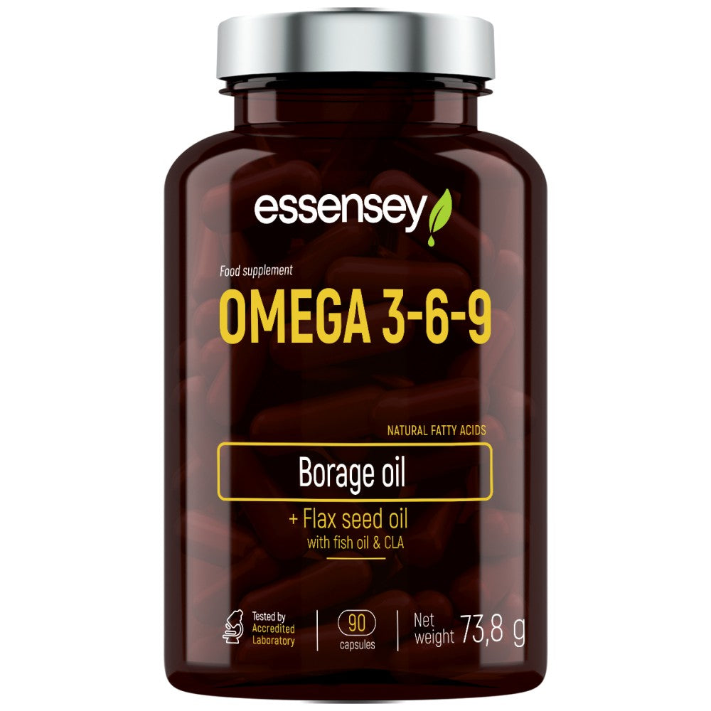 Omega 3-6-9 avec huile de poisson - 90 capsules de gel
