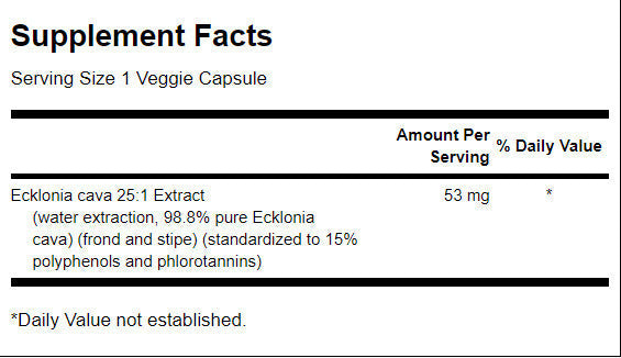 Ecklonia cava extrait 53 mg - 30 capsules