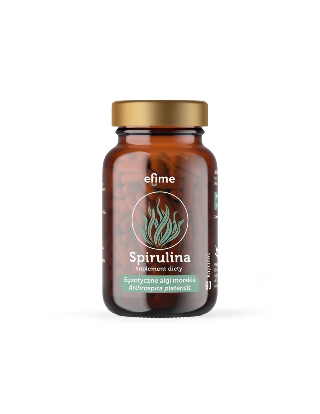Pour une carence en fer anémie et une fatigue - Spirulina efime, 380 mg x 60 capsules