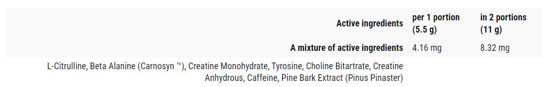 Jack3d - Formule avancée - 250 grammes