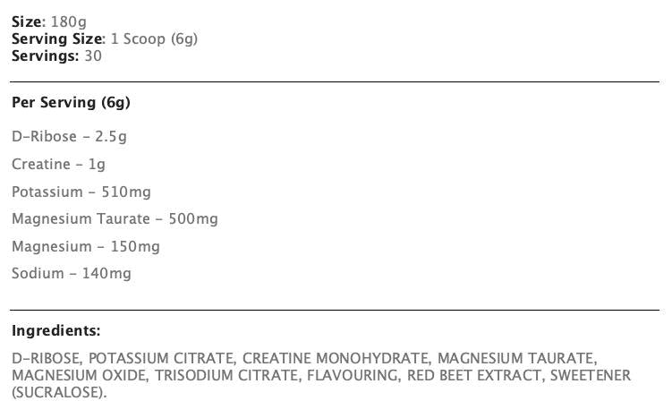 Électrolyte + - 180 grammes