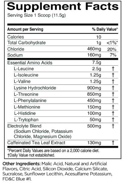 Amino essentiel 9 | Énergie avec de la caféine - 345 grammes