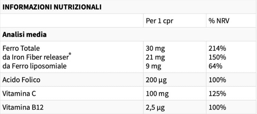 Ferrofill 30 mg | avec Iron Fiber Releaser® & Liposomal Fer - 30 comprimés