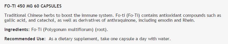 FO-TI 450 mg - 60 capsules