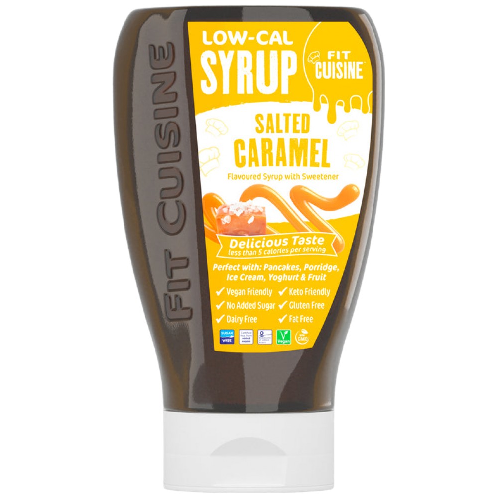 Ajuster le sirop à faible teneur en calcul | Caramel salé - 425 ml