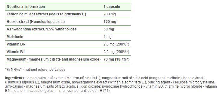 Forsen forte + mélatonine 1 mg - 30 capsules