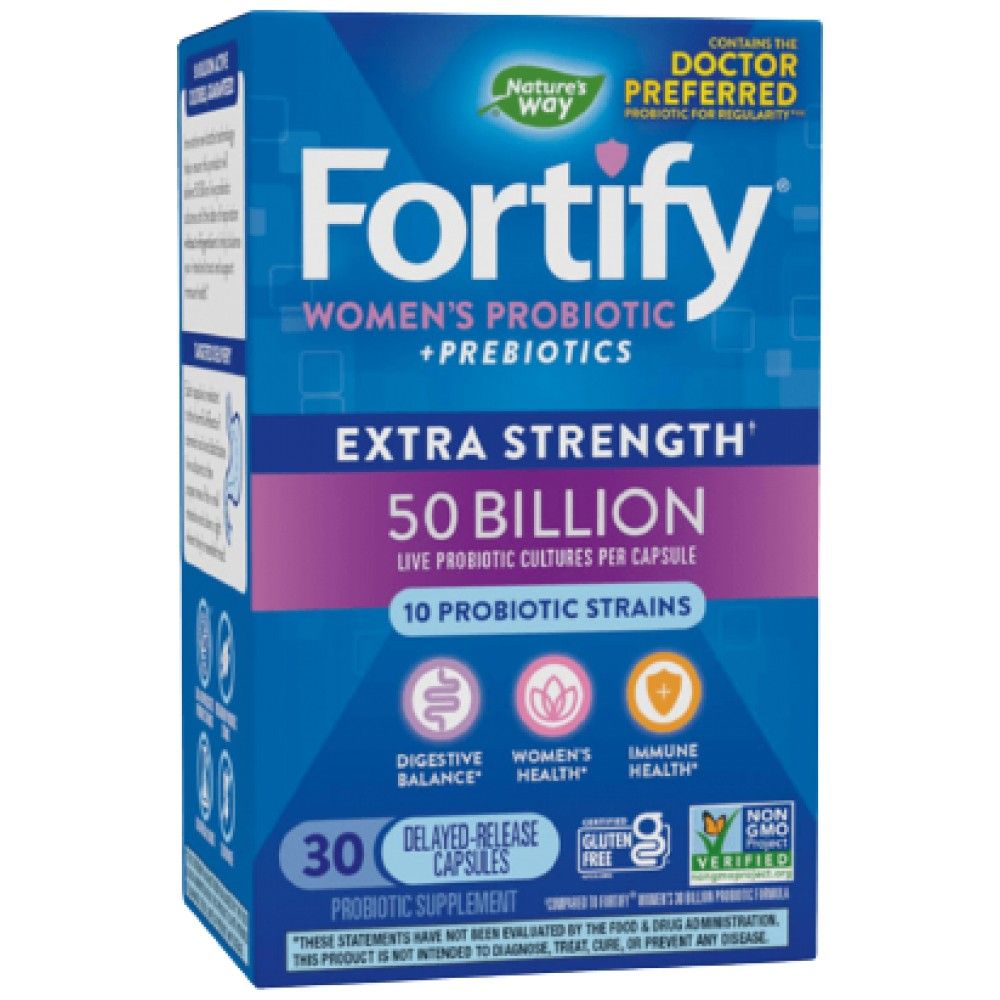 Fortifier les 50 milliards de probiotiques actifs des femmes | Extra Strength - 30 capsules