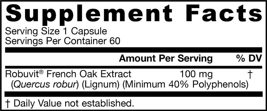 Extrait de chêne français 60 capsules
