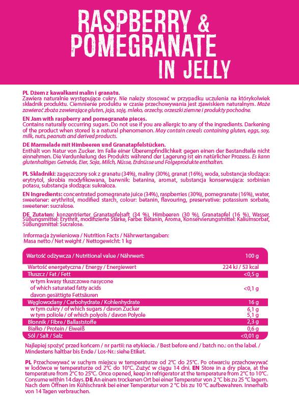 Frulove en gelée | Framboise et grenade - 1000 grammes