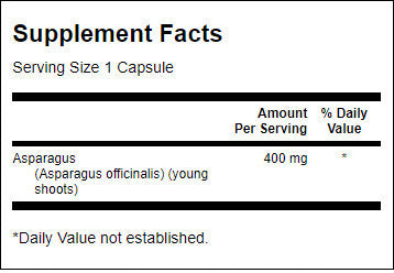 Asperges complets/pousses de jeunes spectres - 60 capsules