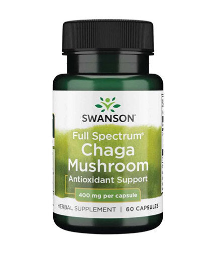 Champignon Chaga à spectre complet 400 mg - 60 capsules