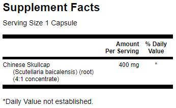 Skullcap chinois à spectre complet 400 mg - 90 capsules