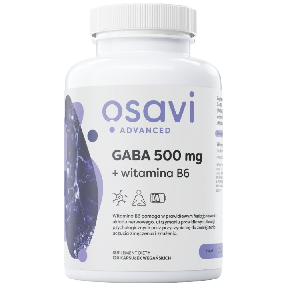 GABA 500 mg + vitamine B6 - 120 capsules