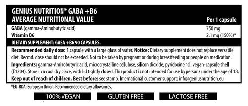 GABA 750 mg + B6 - 90 capsules