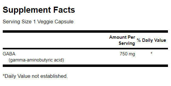 GABA 750 mg/résistance maximale - 60 capsules
