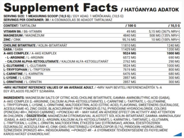 GH POUDRE (GH + sommeil) | Formule de soutien aux hormones de croissance des performances - 315 grammes