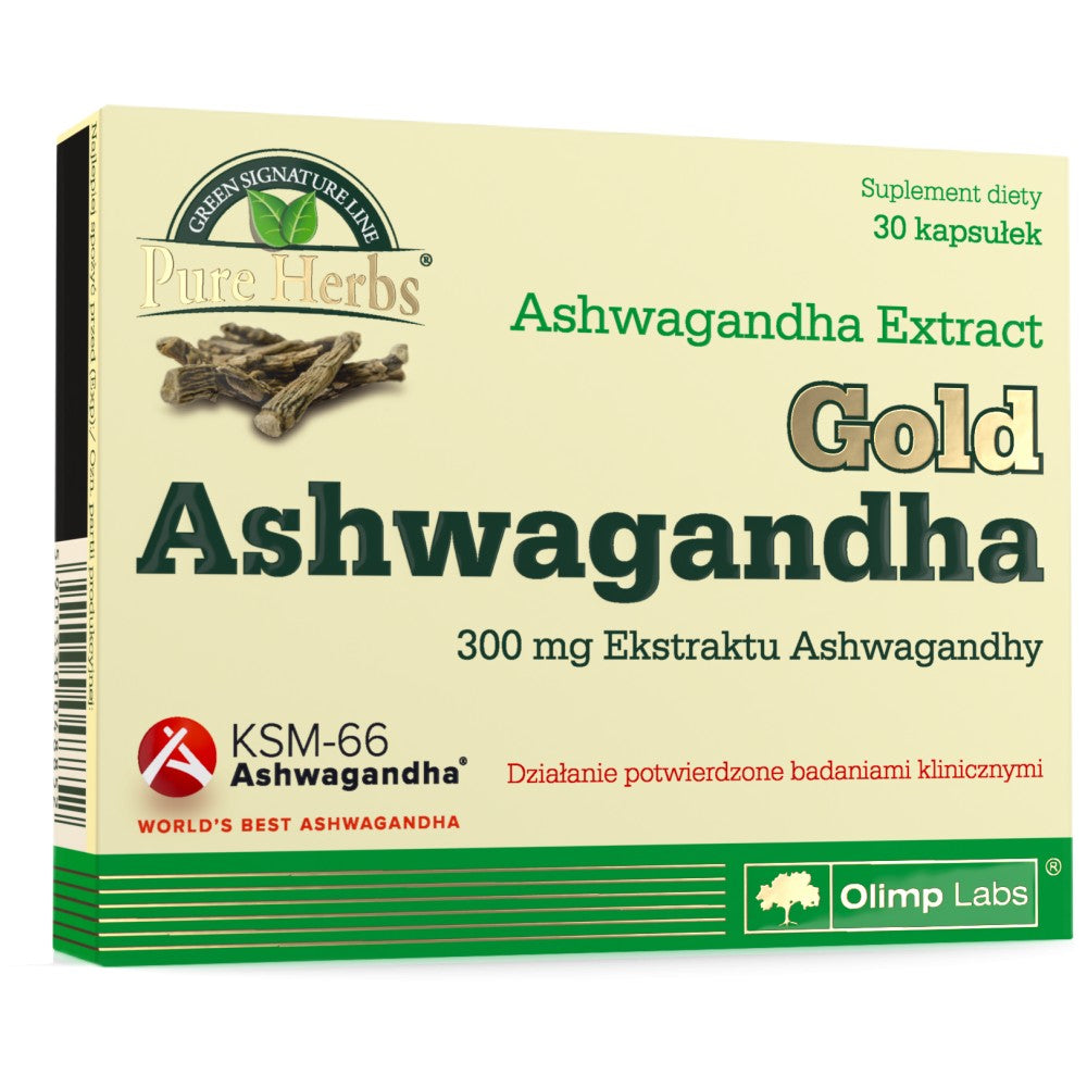 Gold Ashwagandha KSM-66 Premium - 30 capsules