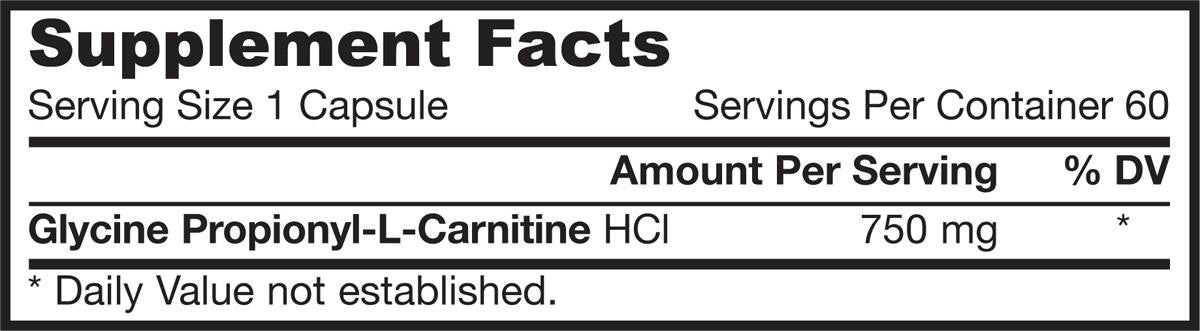 GPLC Glycocarn 750 mg 60 capsules