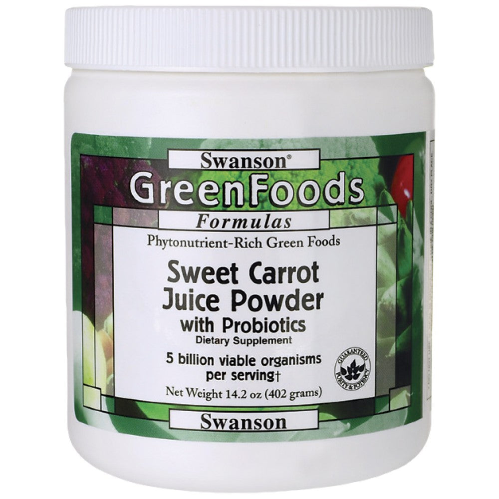 Poudre de jus de carotte sucrée avec probiotiques 402 grammes