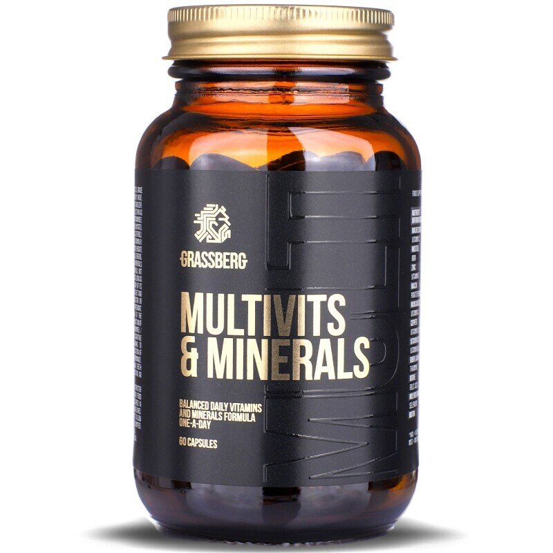 Grassberg Multivits & Minerals (60 capsules)