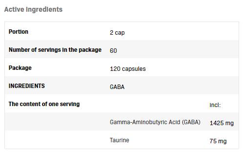 Gaba Caps - 120 capsules