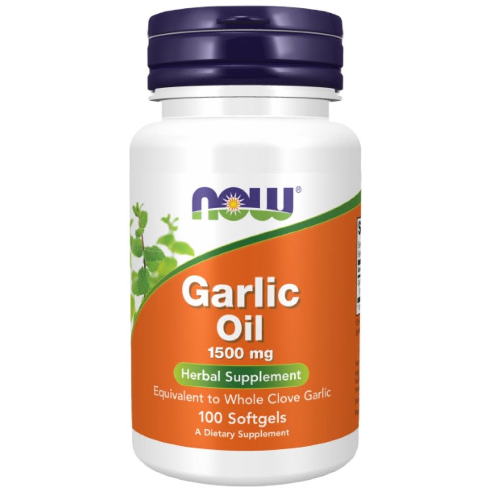 Huile à l'ail 1500 mg - 100 capsules de gel