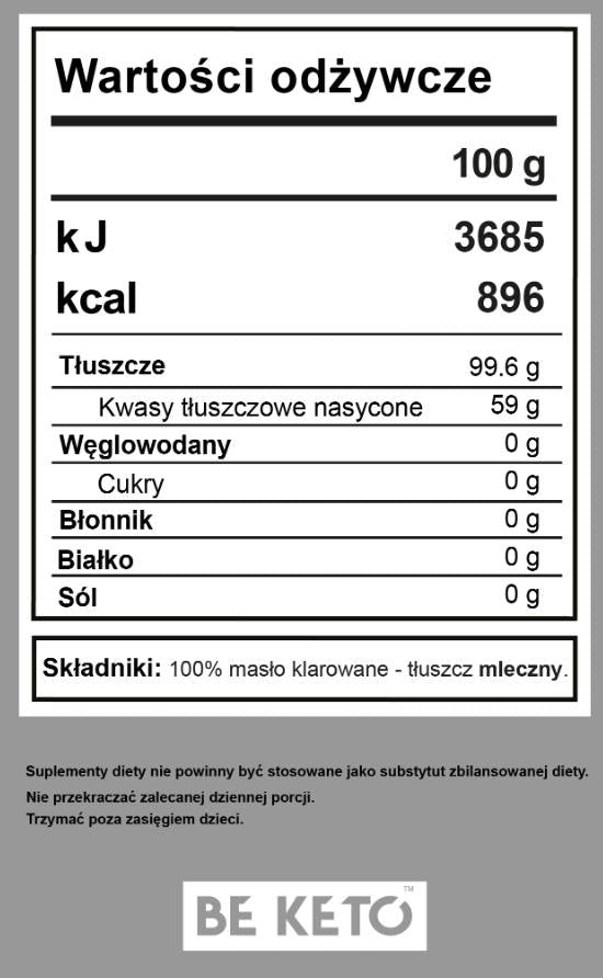Beurre de ghee - 240 grammes