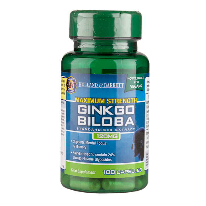 Ginkgo Biloba MAXIMUM RANSÉ (GINKGO Biloba) 120mg 100 capsules Holland & Barrett