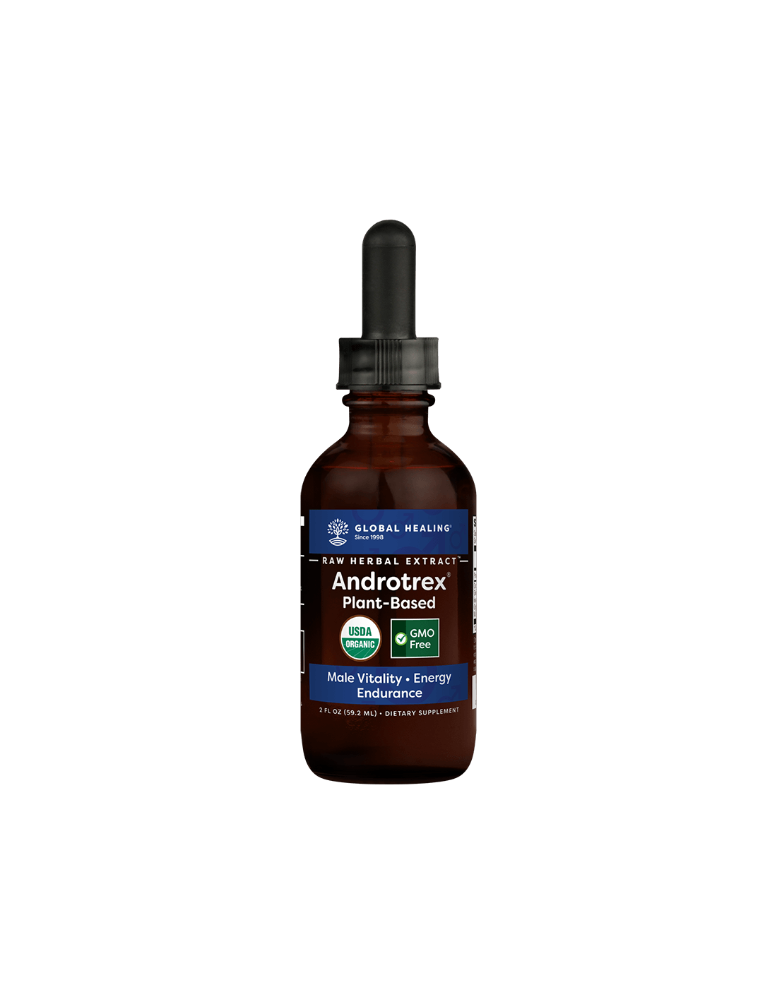Androttex® Extrait à base de plantes brut/Mélange à base de plantes pour équilibre hormonal masculin, 59,2 ml de guérison globale