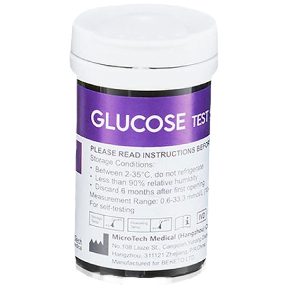 Gluketo Metter - Tests de bande de glucose - 50 PCS.