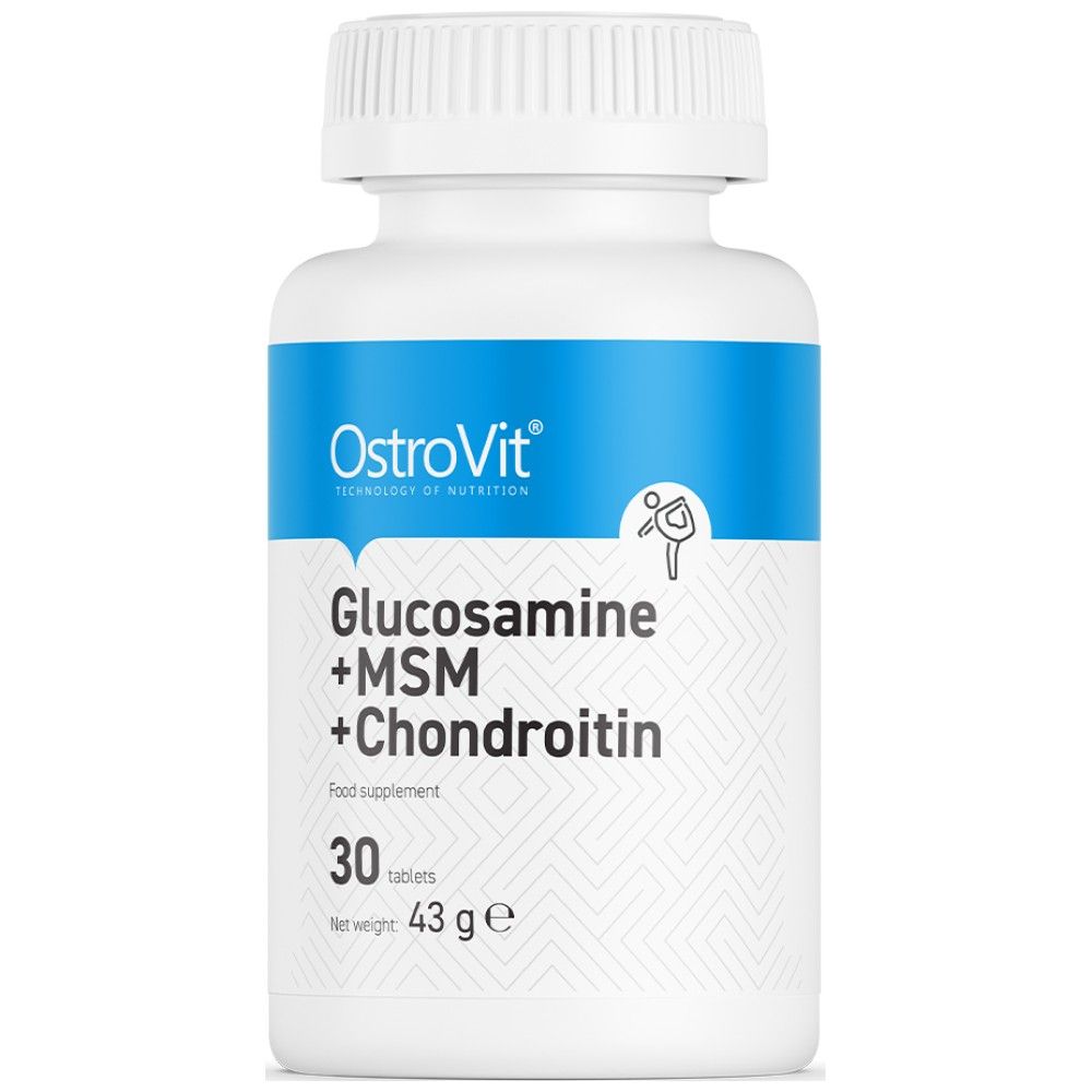 Glucosamine + msm + chondroïtine - 30 comprimés