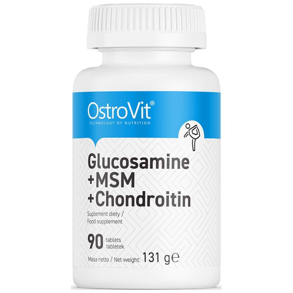 Glucosamine + msm + chondroïtine - 30 comprimés