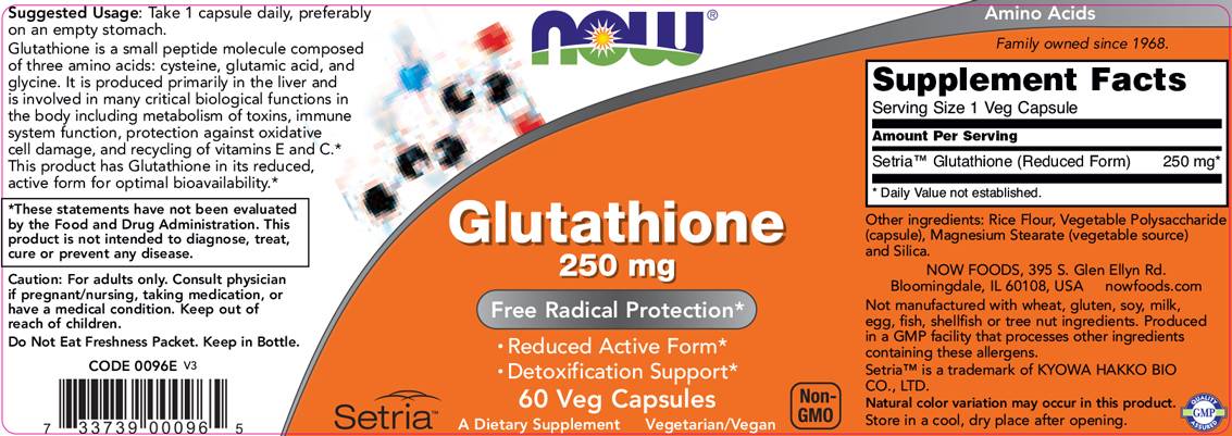 Glutathion 250 mg - 60 capsules