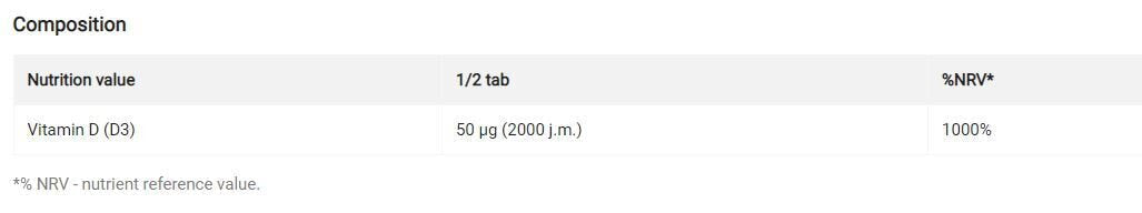 Or - Vitamine D3 90 comprimés <tc>Olimp</tc>