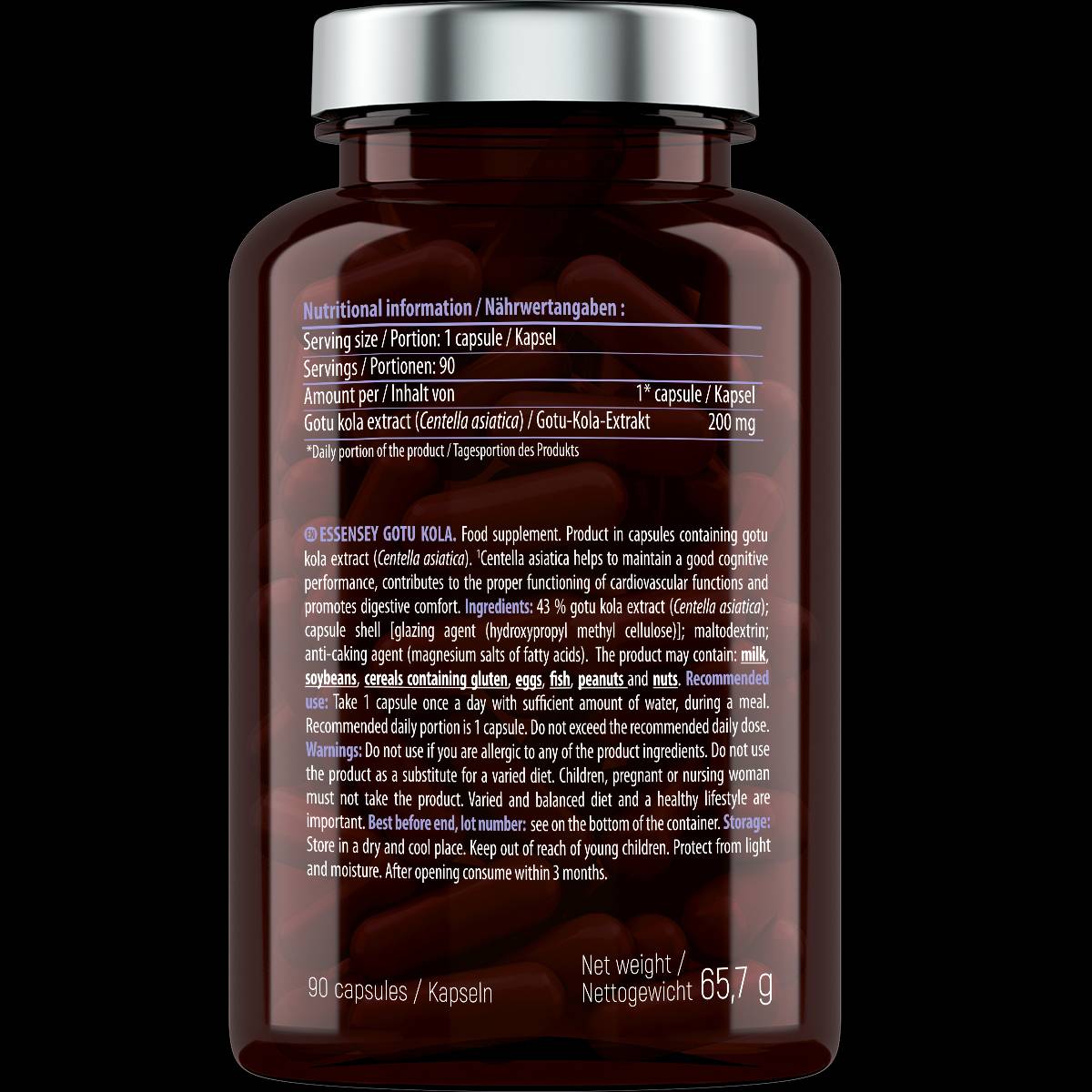 GOTU KOLA 200 mg - 90 capsules