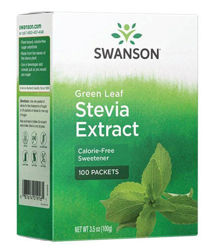 Extrait de stévia à feuilles vertes/100 packs - 0