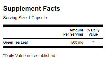 Thé vert 500 mg - 30 capsules