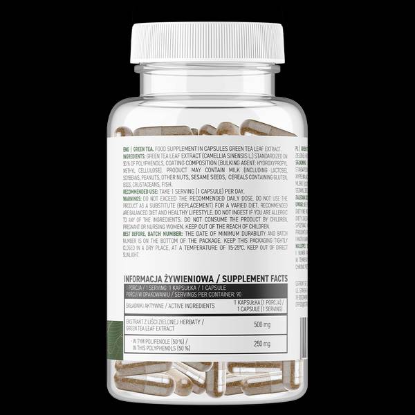 Thé vert 500 mg/vege 90 capsules
